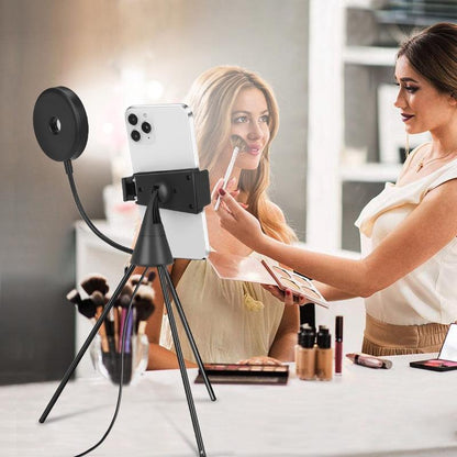 Dimmable Led Ring Light With Phone Tripod Stand