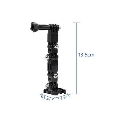 Universal Multi-joint Helmet Mount for Action Cameras
