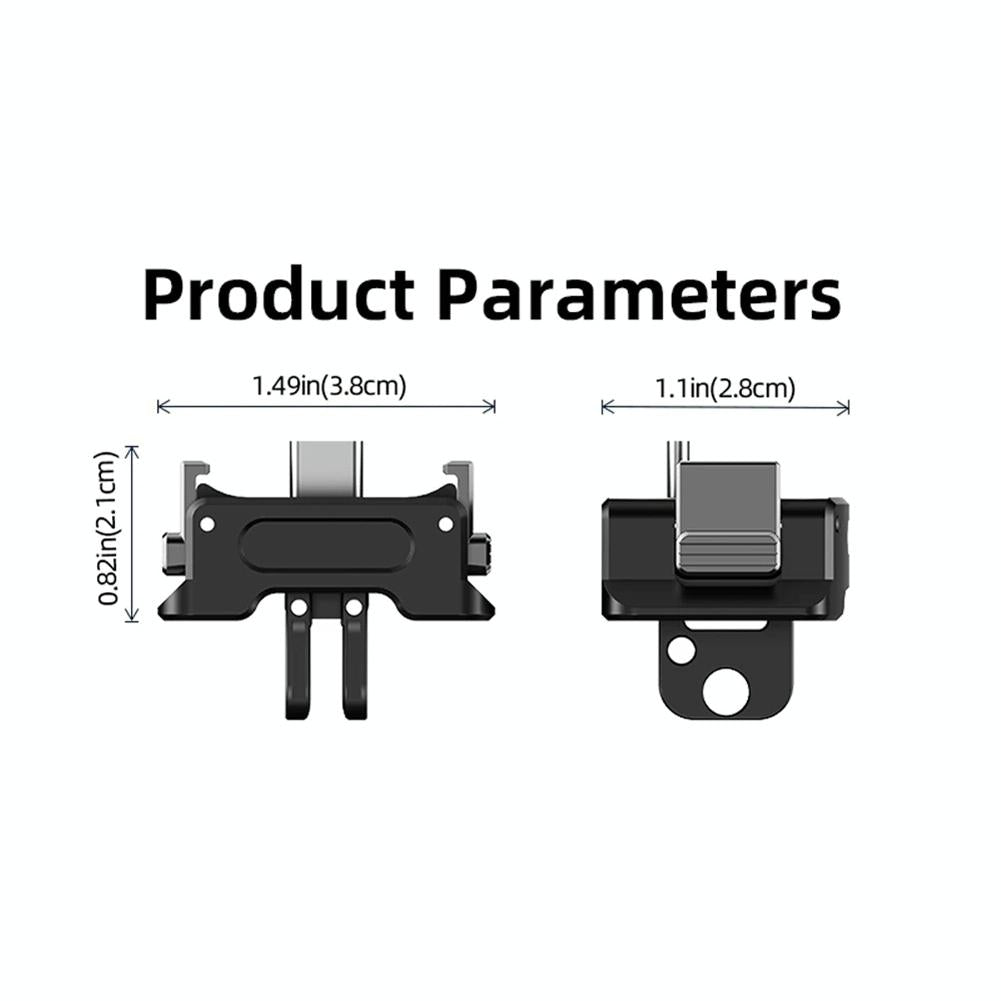 Quick Release Mount Adapter For Dji Osmo Pocket 3 Camera 1 / 4 Inch Hole - Only Base