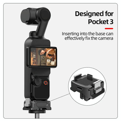 Quick Release Mount Adapter For Dji Osmo Pocket 3 Camera 1 / 4 Inch Hole - Only Base