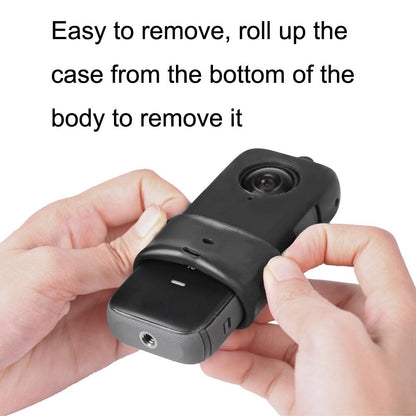 Silicone Protective Case For Insta360 One X2 With Red Lens Screen