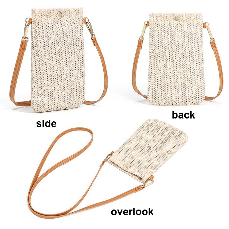 Beach Bag One Shoulder Straw Purse For Summer Fun