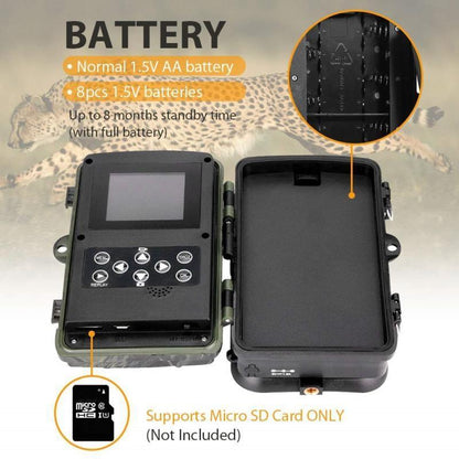 Outdoor Hunting Camera with Infrared Night Vision - 2.7k Resolution