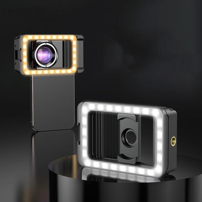 Universal Phone Clip with Multifunctional Fill Light - 1 / 4 & M17 M37 Thread Interface