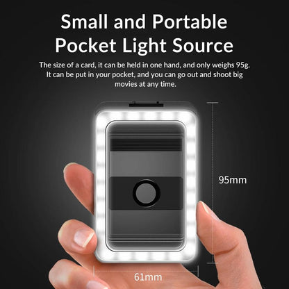 Universal Phone Clip with Multifunctional Fill Light - 1 / 4 & M17 M37 Thread Interface