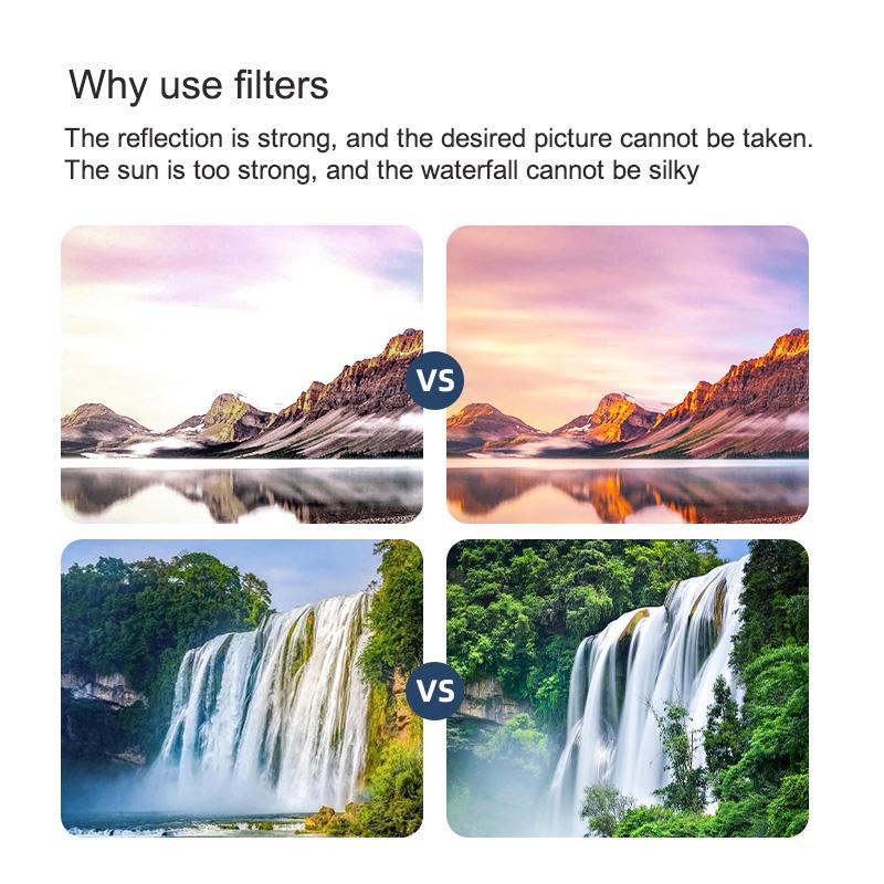 Universal Action Camera Lens Filter for Gopro Hero Series - Cpl Filter