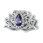 925 Sterling Silver Zircon Lotus Bracelet