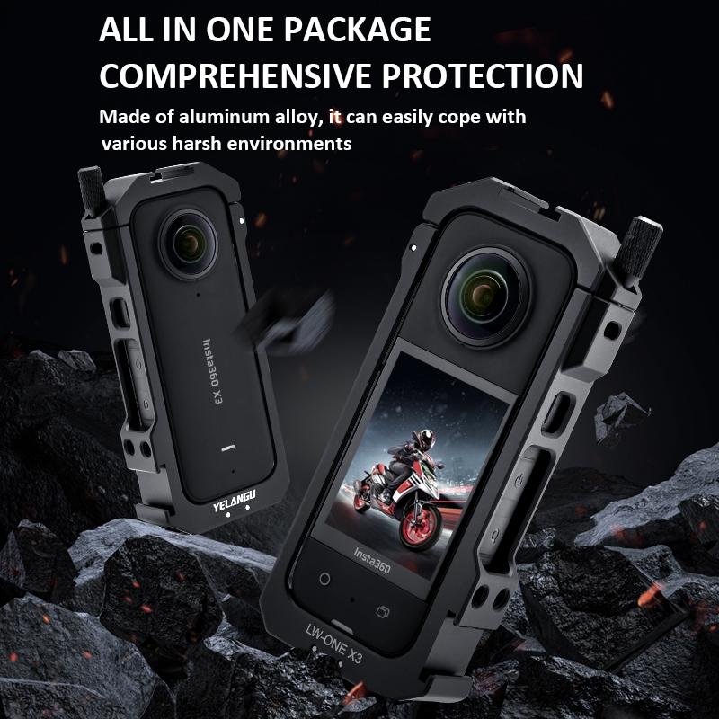 Insta360 One X3 Metal Cage With Extended Frame And T1 Tripod