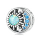 925 Sterling Silver Opal Sun Star & Moon Bracelet