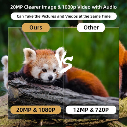 20Mp Hunting Trail Camera With Night Vision And Wildlife Scouting