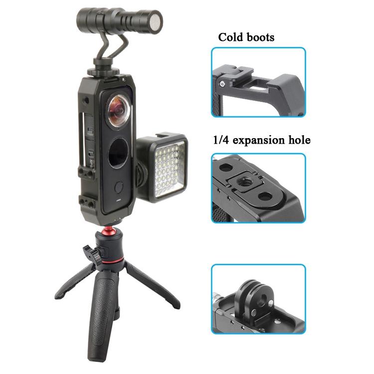 Metal Camera Cage with Cold Shoe for Vertical Protection