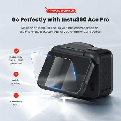 Tempered Protective Film for Insta360 Ace Pro Sports Camera - 1 Set - 1Set