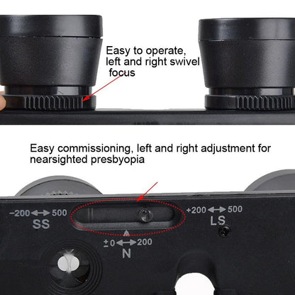 Adjustable Focus Fishing Binoculars - Glass Type 3 x 28