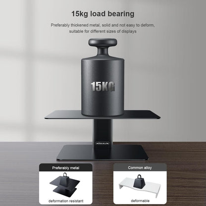 Black Adjustable Desk Stand for Laptop and Monitor - Eda0011511