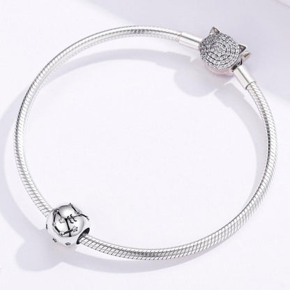 925 Sterling Silver Diy Zodiac Bracelet Beads Constellation Accessories Style - Aquarius