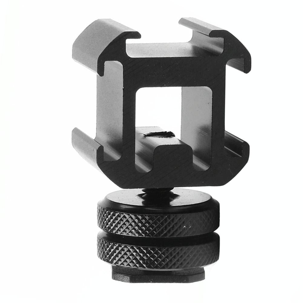 Universal Camera Hot Shoe Base - 2Pcs Three-Head Rotary