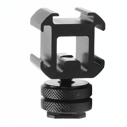 Universal Camera Hot Shoe Base - 2Pcs Three-Head Rotary