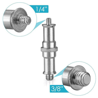 Aluminum Flash Light Bracket Adapter - 1 / 4 To 3 / 8 Screw Thread