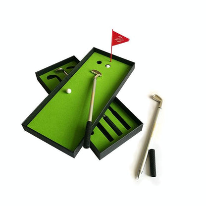 Mini Golf Putting Mat Trainer - 24.5X10.5X3.5Cm Court Push Rod