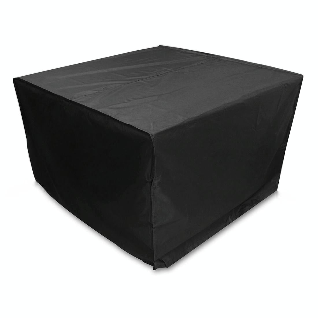 Outdoor Furniture Set Cover - Anti-Uv Waterproof Dust-Proof 210D Oxford Cloth Folding 126X126X74Cm Black