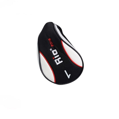 Black Red Wood Golf Head Cover Pusher Set - Wood Rod