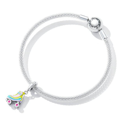 925 Sterling Silver Skate Diy Pendant Beads For Bracelet