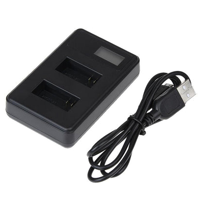 Lcd Screen Dual Battery Charger for Gopro Hero3 with Charging Capacity Display