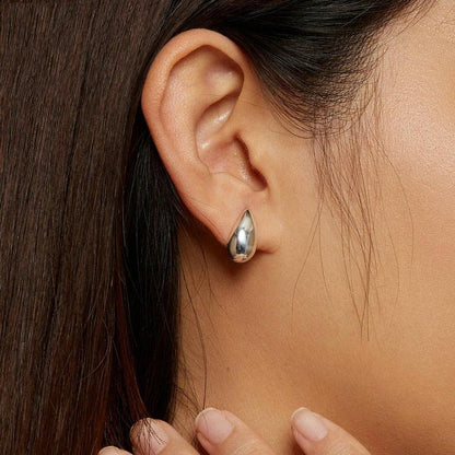925 Sterling Silver Water Drop Earrings Glare Design