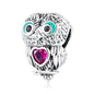 925 Sterling Silver Owl Beads For Diy Bracelets & Necklaces