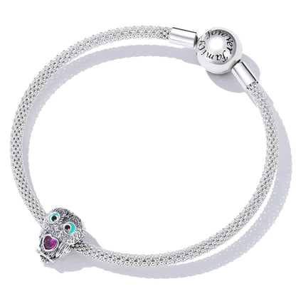 925 Sterling Silver Owl Beads For Diy Bracelets & Necklaces
