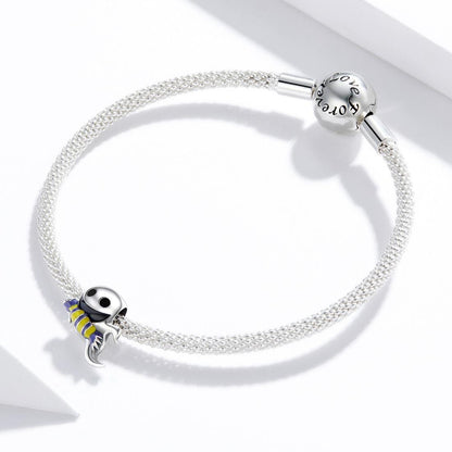 925 Sterling Silver Ghost Bead Bracelet & Necklace Set