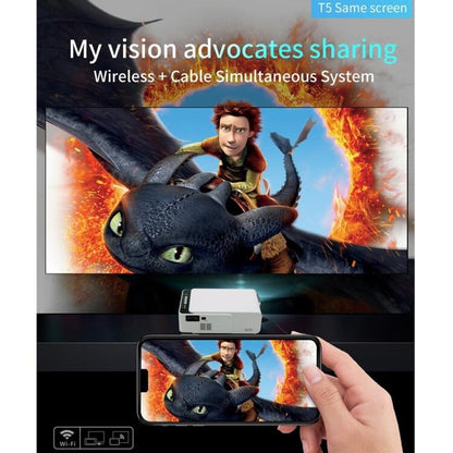 Smart Projector With 100 Ansi Lumens And 1024X600 Resolution Supports Hdmi / Sd / 2 Usb / Audio 3.5Mm Same Screen Version