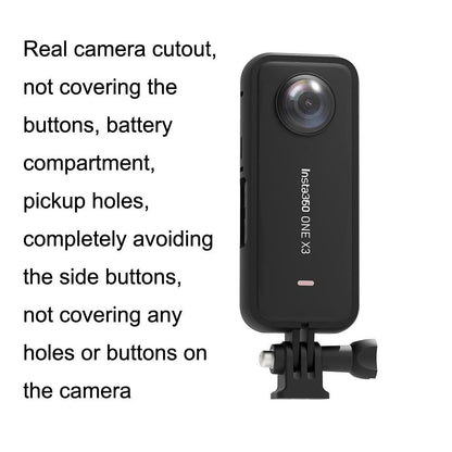 Panoramic Sports Camera with Plastic Protection for Insta360 X3
