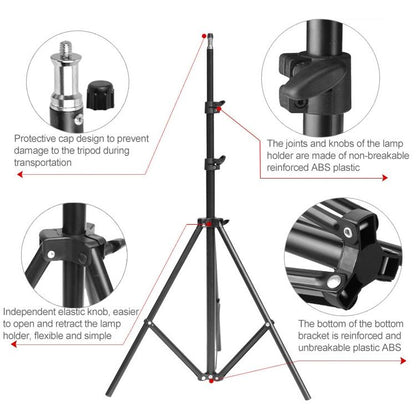 Single Light Softbox Set With Tripod And Arm Jib For Studio Flash