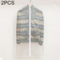 2-Pack Hanging Garment Storage Bags With Zipper - Clear