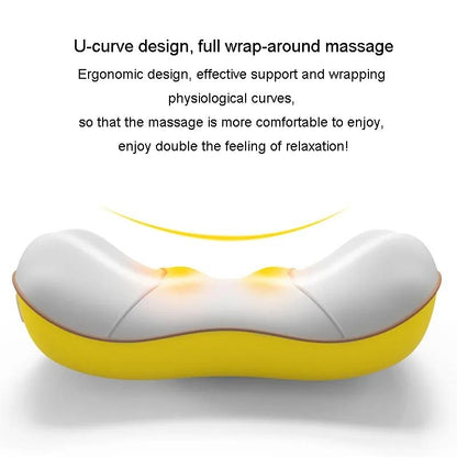 Portable Lumbar And Neck Massager For Car Gray Charging Model - Charging Model Gray