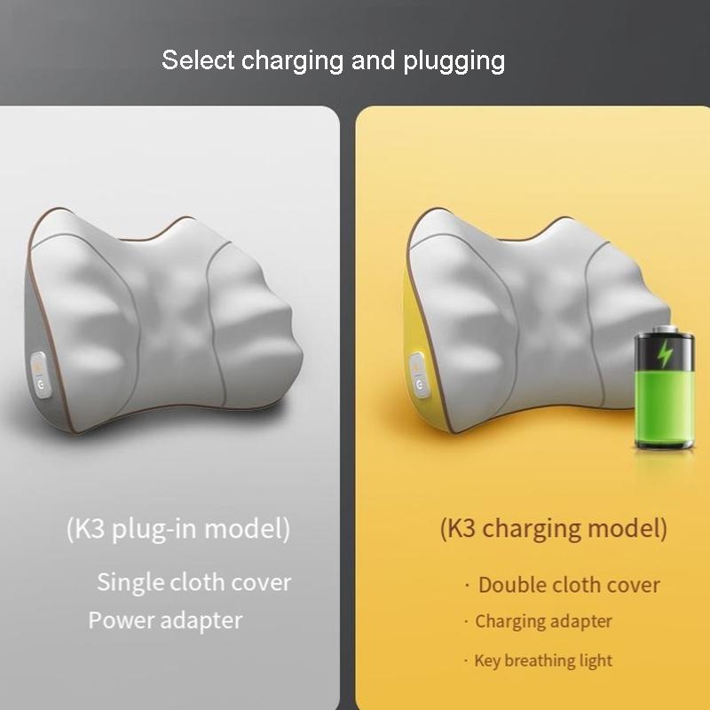 Portable Lumbar And Neck Massager For Car Gray Charging Model - Charging Model Gray