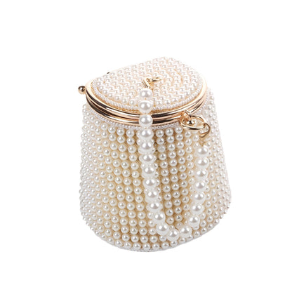 Golden Beige Pearl Mini Tote Bag