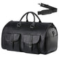 Compact Duffel Bag with Shoe Storage - Black