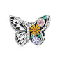 925 Sterling Silver Diy Butterfly Bracelet With Pearl Accents Bsc588