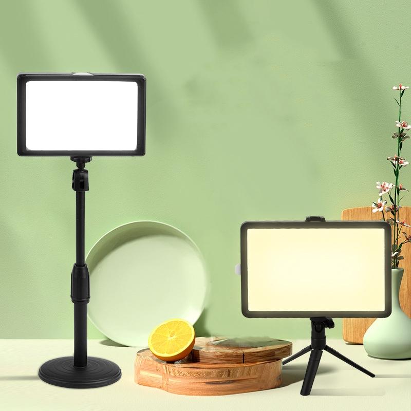 30Cm Bracket Flat-Panel Live Fill Light - 8 Inch 3200-5500K Three-Colour Temperature