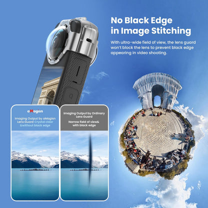 Amagisn Protective Lens Guard for Insta360 X3 Camera - Silicone Case