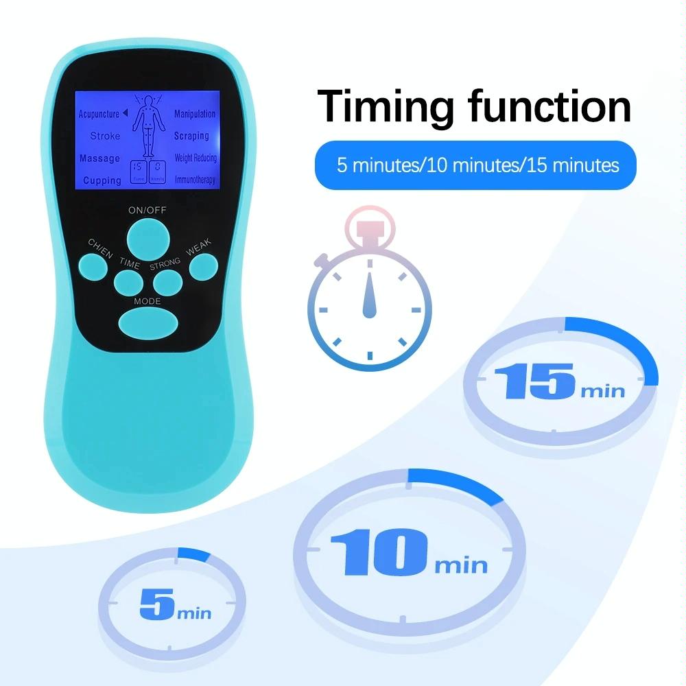 Blue Low Frequency Pulse Meridian Massage Instrument - White Upgrade