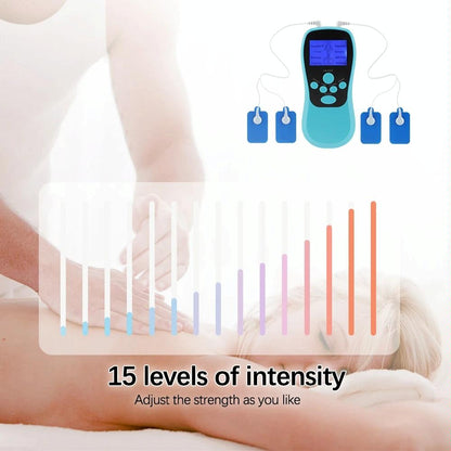 Blue Low Frequency Pulse Meridian Massage Instrument - White Upgrade