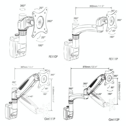 Adjustable Monitor Bracket for Easy Lifting and Rotation