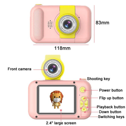 Reversible Mini Hd Child Camera - Blue Lens