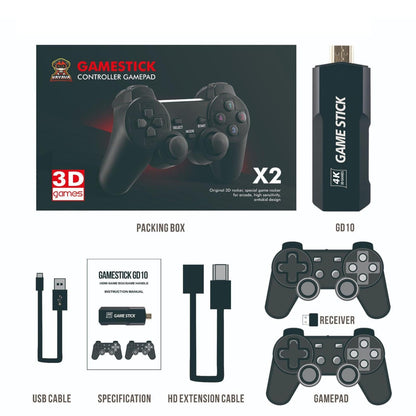 Wireless 4K Tv Game Console With 15 000 Games - 32Gb Storage