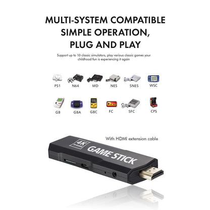 Wireless 4K Tv Game Console With 15 000 Games - 32Gb Storage