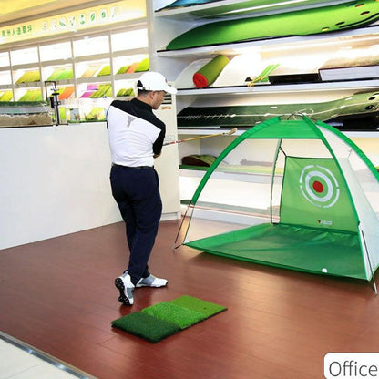 Indoor Golf Practice Pad - 3-In-1 Swing Mat For Hitting And Chipping - 90X40Cm
