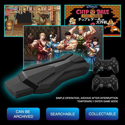 Wireless Double Tv Game Console With 2.4G Controller - 16G Storage